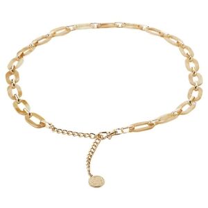 Oval Resin Link Chain Belt